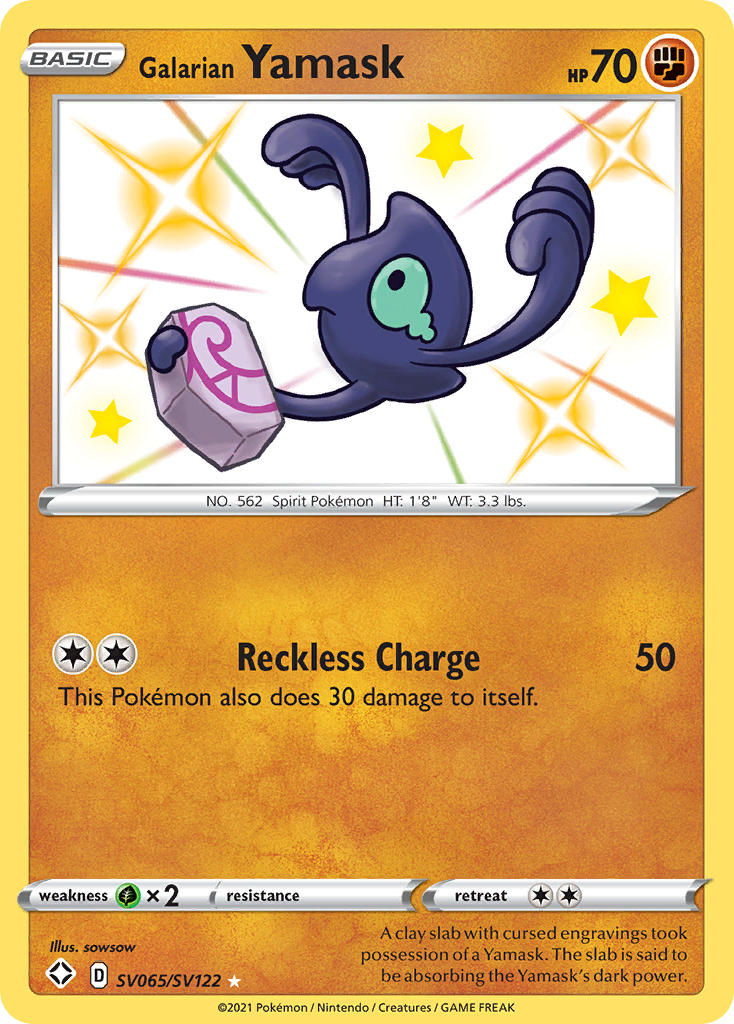 Galarian Yamask (SV065/SV122) [Sword & Shield: Shining Fates] | Galactic Gamez