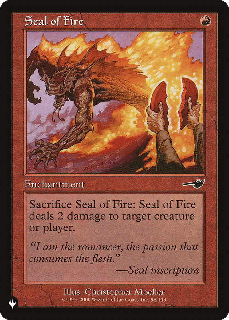 Seal of Fire [The List] | Galactic Gamez