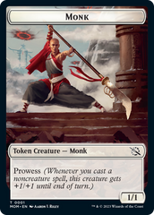 Monk // Kraken Double-Sided Token [March of the Machine Tokens] | Galactic Gamez