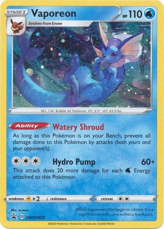 Vaporeon (SWSH072) [Sword & Shield: Black Star Promos] | Galactic Gamez