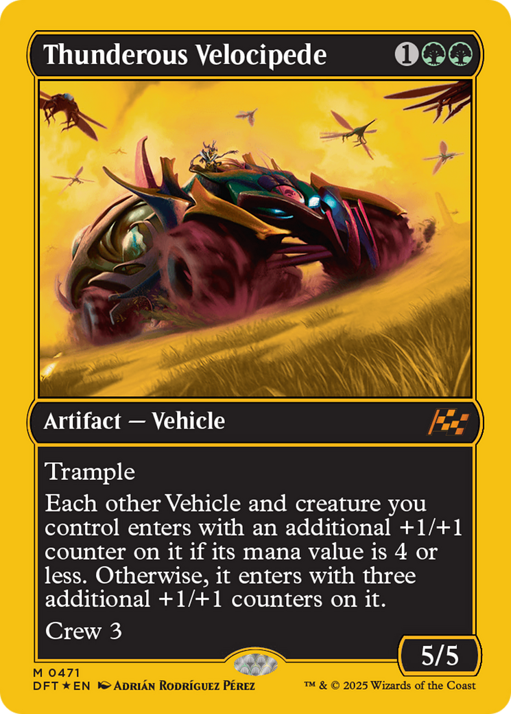 Thunderous Velocipede (First-Place Foil) [Aetherdrift] | Galactic Gamez