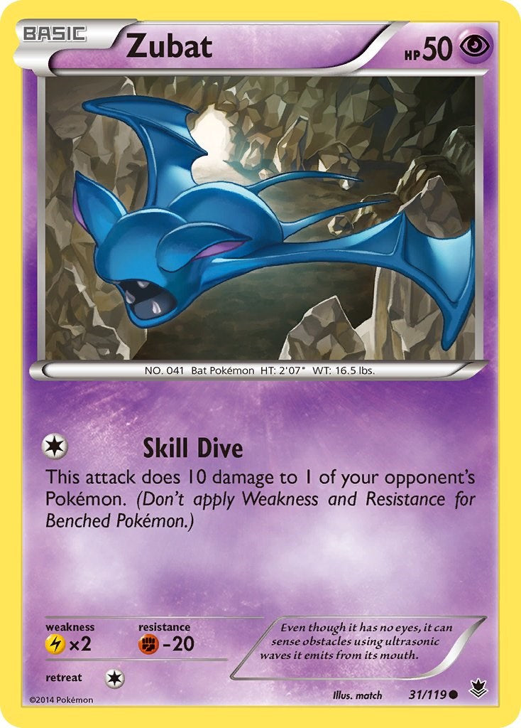 Zubat (31/119) [XY: Phantom Forces] | Galactic Gamez