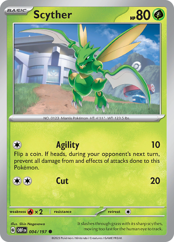 Scyther (004/197) [Scarlet & Violet: Obsidian Flames] | Galactic Gamez