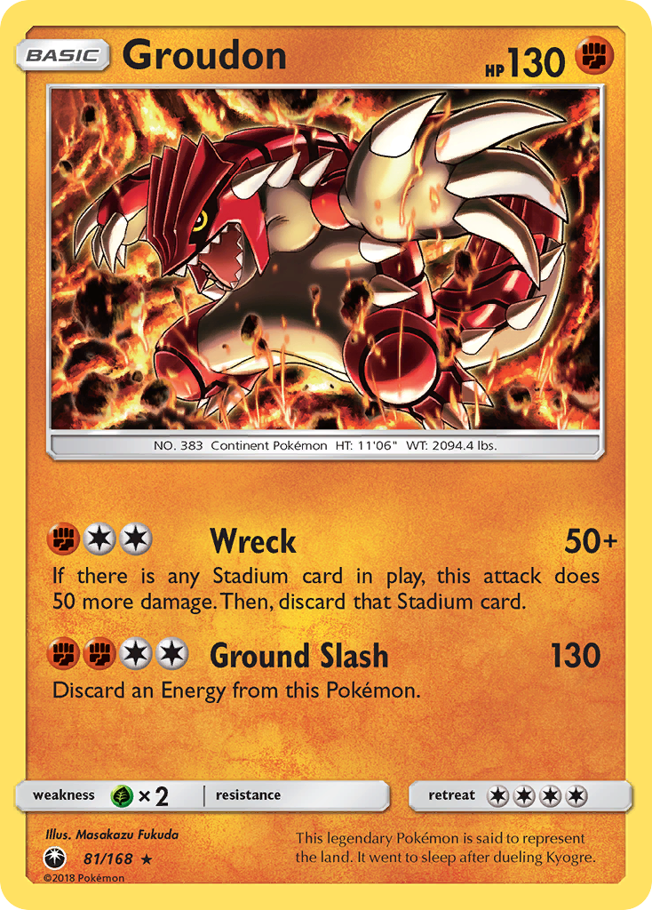 Groudon (81/168) [Sun & Moon: Celestial Storm] | Galactic Gamez