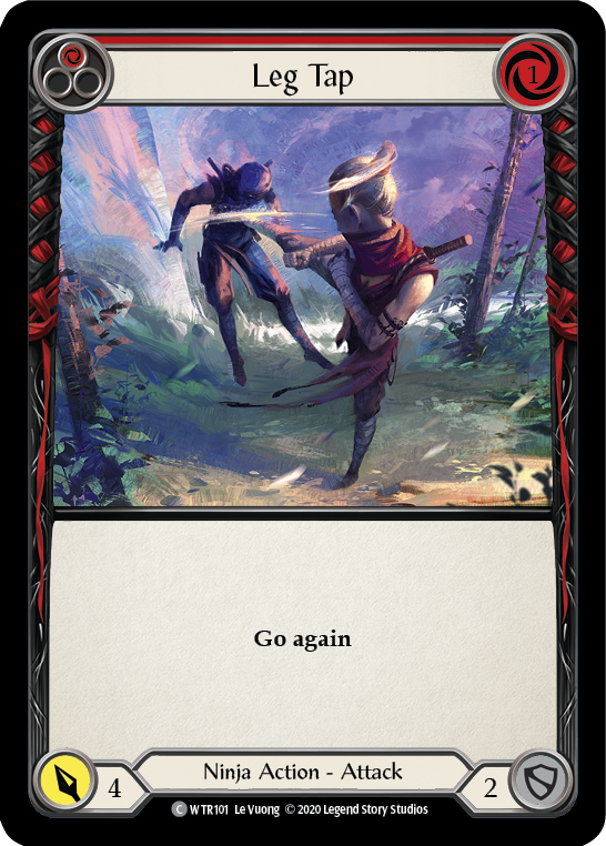 Leg Tap (Red) [U-WTR101] (Welcome to Rathe Unlimited)  Unlimited Rainbow Foil | Galactic Gamez