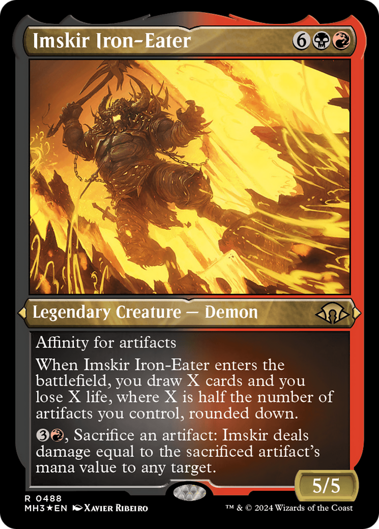 Imskir Iron-Eater (Foil Etched) [Modern Horizons 3] | Galactic Gamez