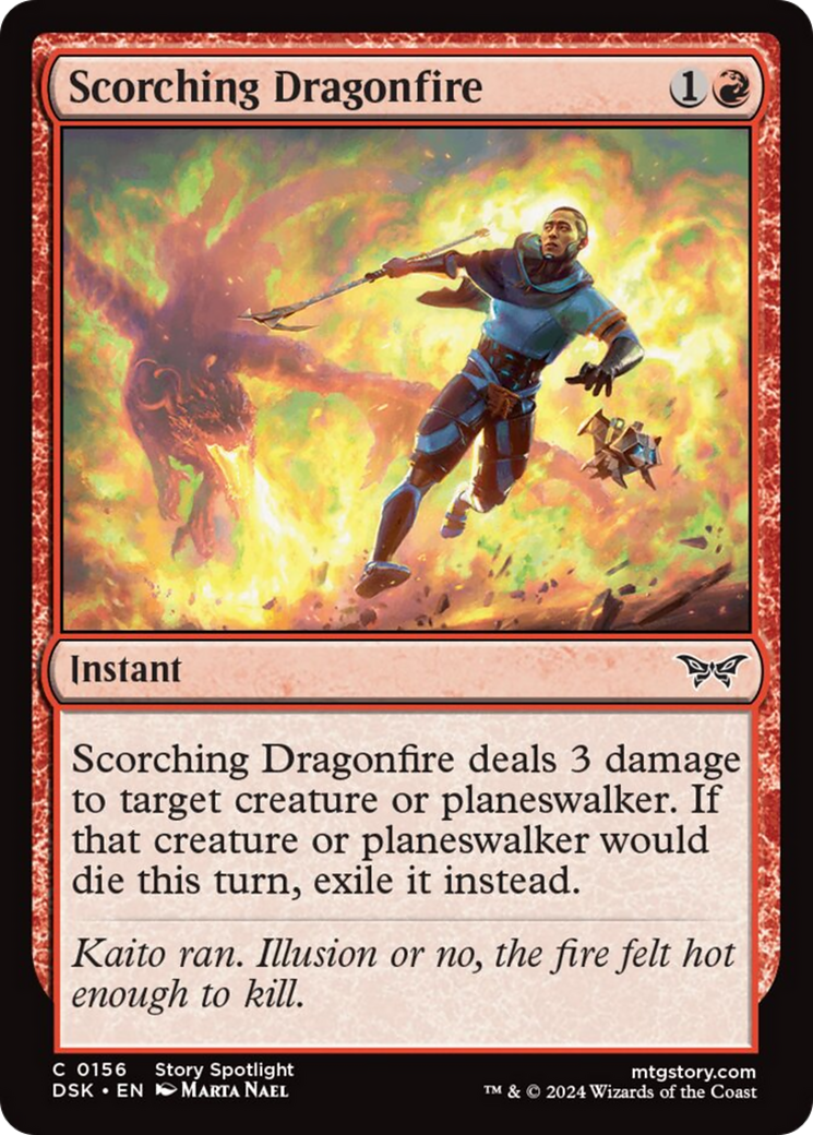 Scorching Dragonfire [Duskmourn: House of Horror] | Galactic Gamez