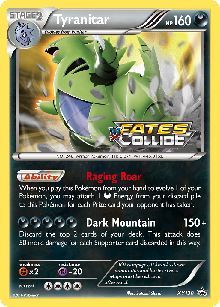 Tyranitar (XY130) [XY: Black Star Promos] | Galactic Gamez