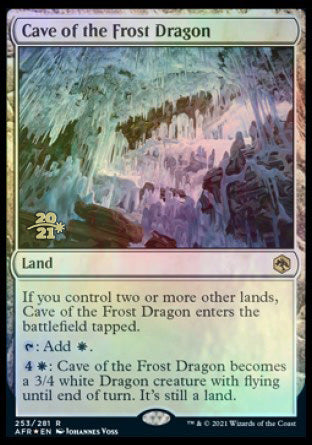 Cave of the Frost Dragon [Dungeons & Dragons: Adventures in the Forgotten Realms Prerelease Promos] | Galactic Gamez