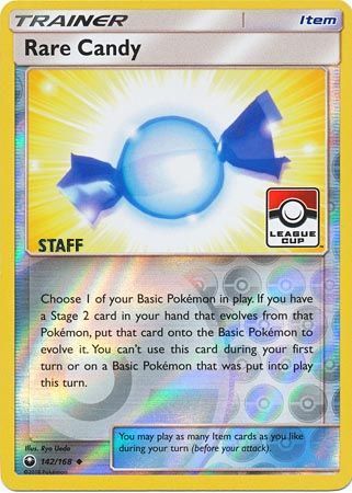 Rare Candy (142/168) (League Promo Staff) [Sun & Moon: Celestial Storm] | Galactic Gamez