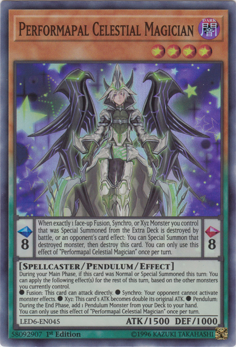 Performapal Celestial Magician [LED6-EN045] Super Rare | Galactic Gamez