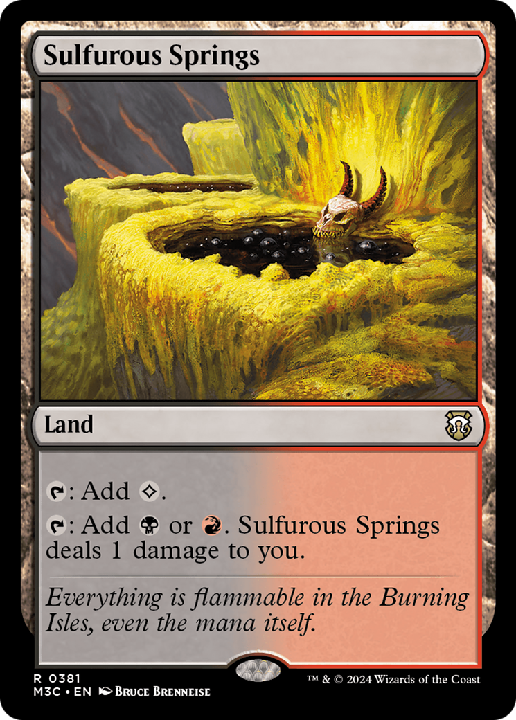 Sulfurous Springs (Ripple Foil) [Modern Horizons 3 Commander] | Galactic Gamez