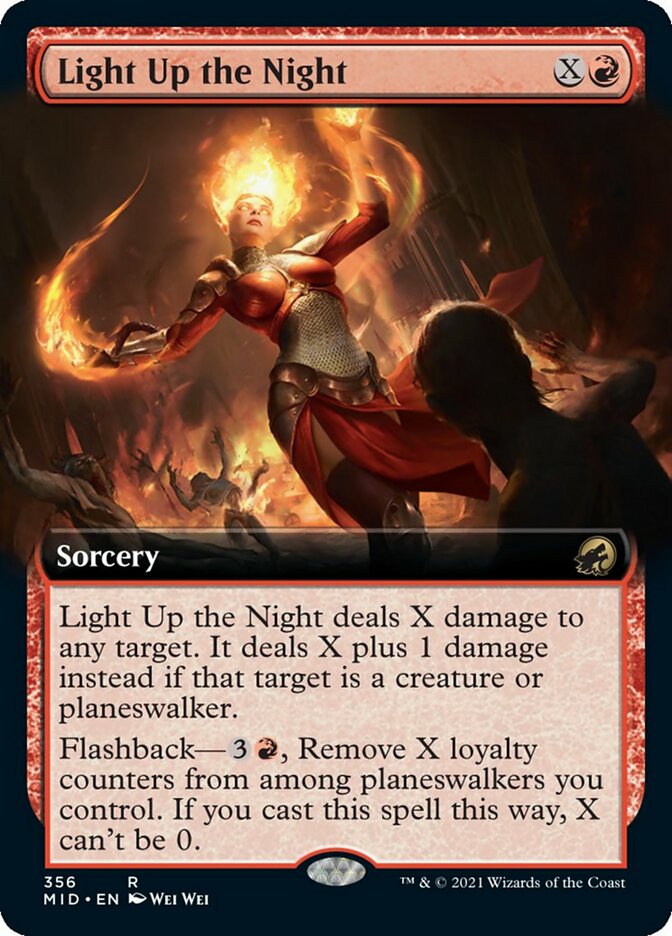 Light Up the Night (Extended Art) [Innistrad: Midnight Hunt] | Galactic Gamez