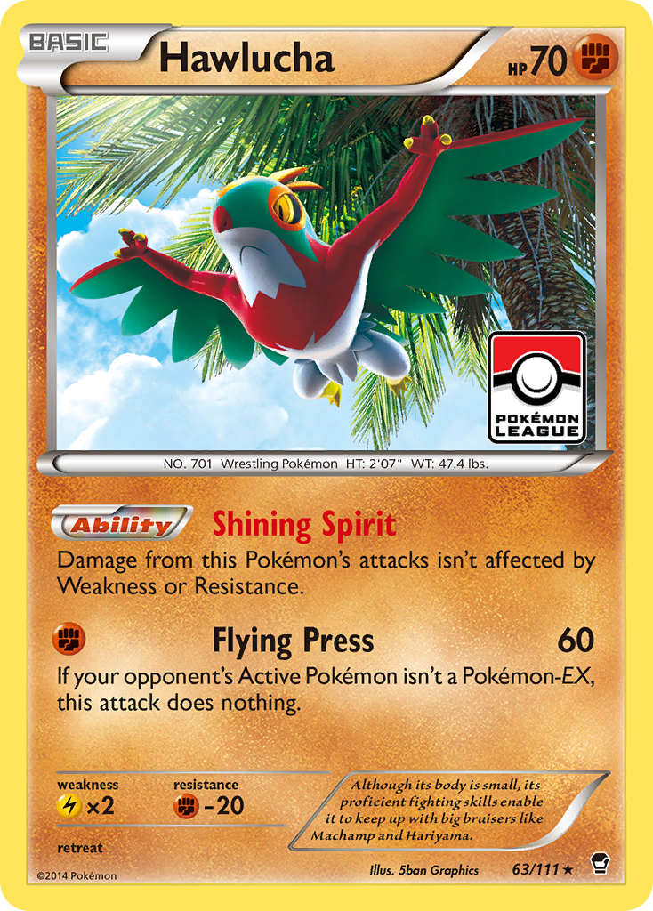 Hawlucha (63/111) [XY: Furious Fists] | Galactic Gamez