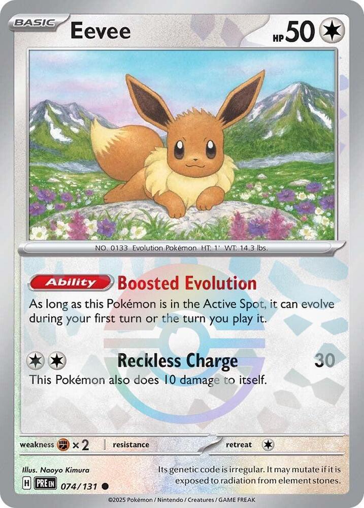 Eevee (074/131) (Poke Ball Pattern) [Scarlet & Violet: Prismatic Evolutions] | Galactic Gamez