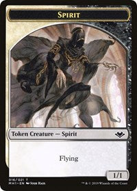 Spirit // Golem Double-Sided Token [Modern Horizons Tokens] | Galactic Gamez