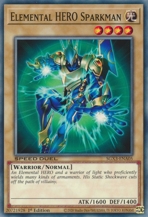 Elemental HERO Sparkman [SGX3-ENA05] Common | Galactic Gamez