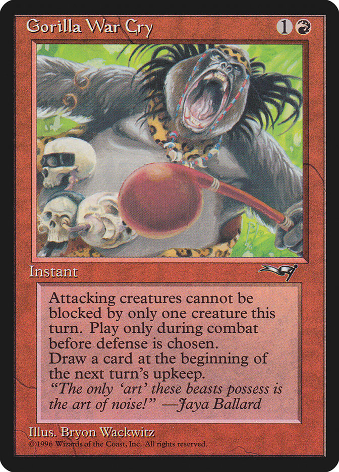 Gorilla War Cry (Red Rattle Drum) [Alliances] | Galactic Gamez