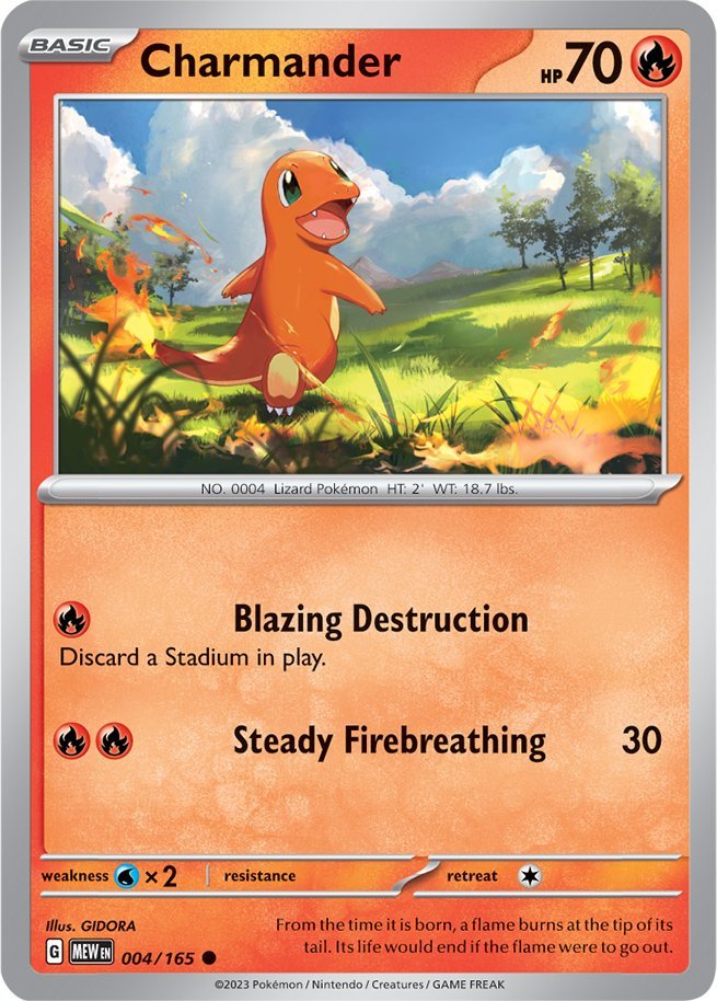 Charmander (004/165) [Scarlet & Violet 151] | Galactic Gamez