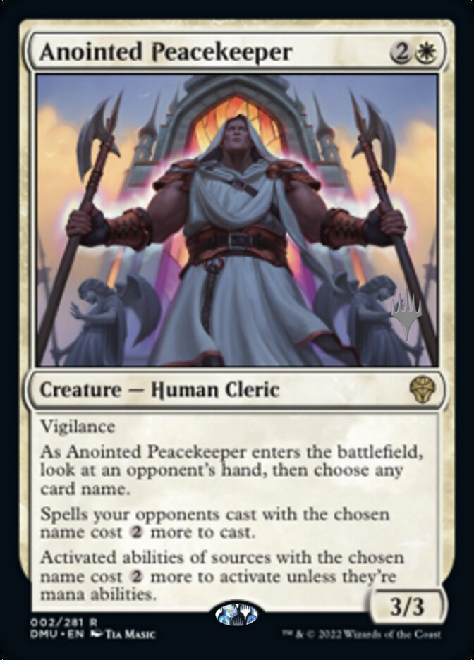 Anointed Peacekeeper (Promo Pack) [Dominaria United Promos] | Galactic Gamez