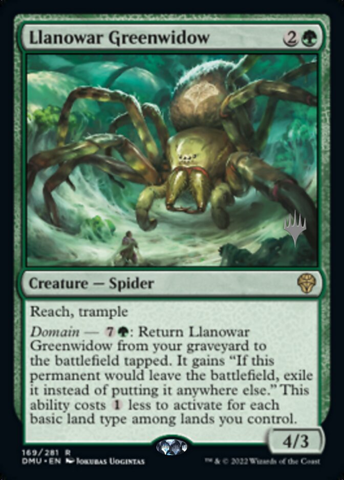 Llanowar Greenwidow (Promo Pack) [Dominaria United Promos] | Galactic Gamez