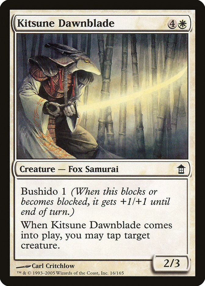 Kitsune Dawnblade [Saviors of Kamigawa] | Galactic Gamez