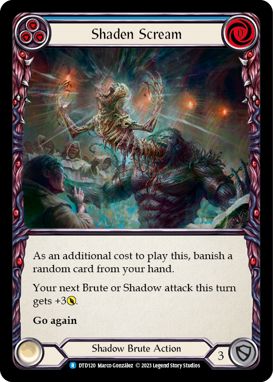 Shaden Scream (Blue) [DTD120] (Dusk Till Dawn)  Rainbow Foil | Galactic Gamez