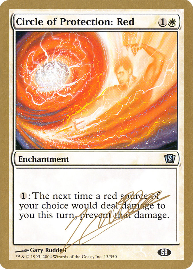 Circle of Protection: Red (Julien Nuijten) (SB) [World Championship Decks 2004] | Galactic Gamez