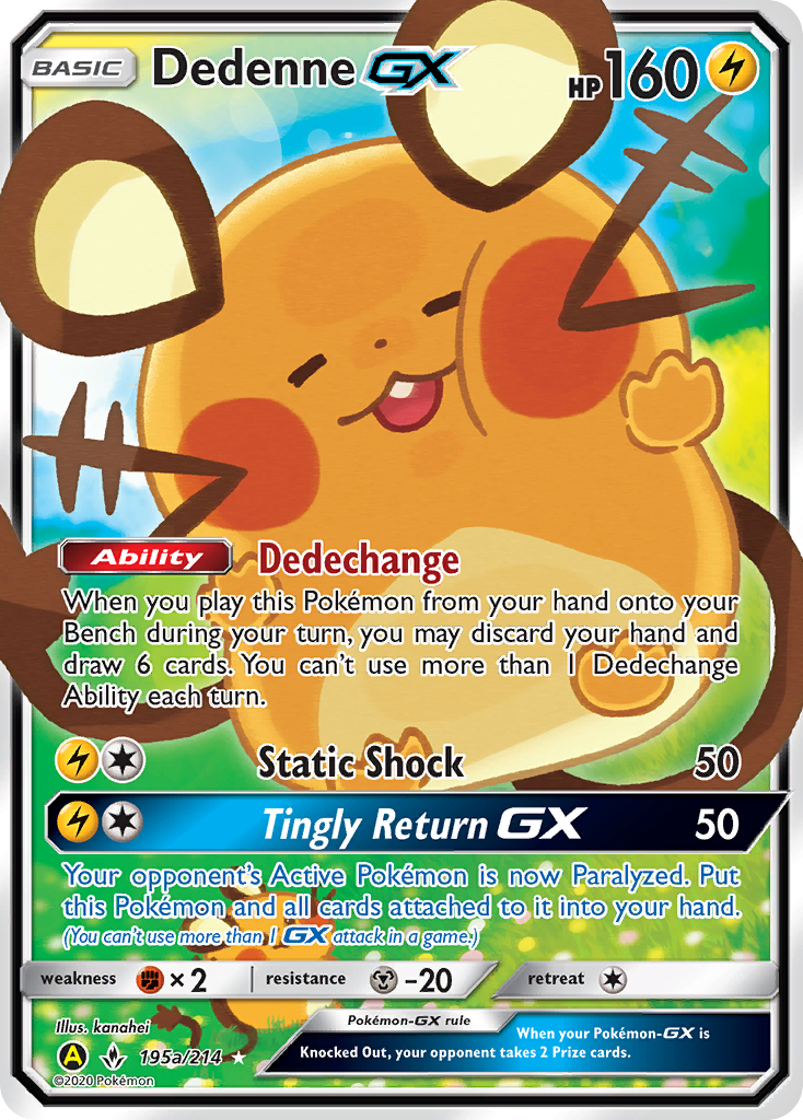 Dedenne GX (195a/214) [Alternate Art Promos] | Galactic Gamez