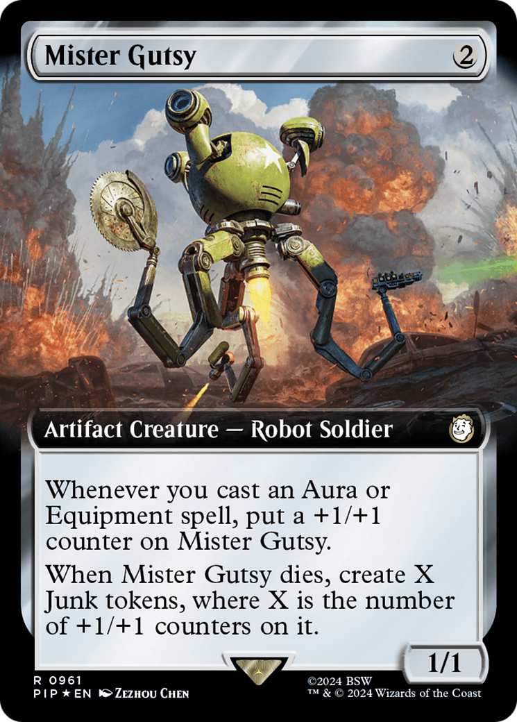 Mister Gutsy (Extended Art) (Surge Foil) [Fallout] | Galactic Gamez