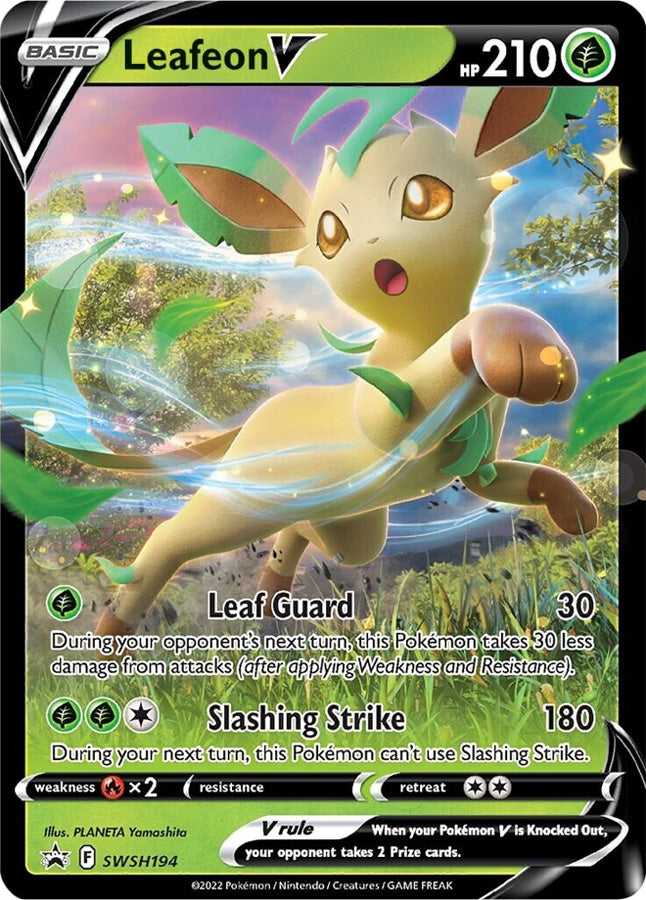 Leafeon V (SWSH194) [Sword & Shield: Black Star Promos] | Galactic Gamez