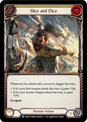 Slice and Dice (Yellow) [EVR058] (Everfest)  1st Edition Rainbow Foil | Galactic Gamez