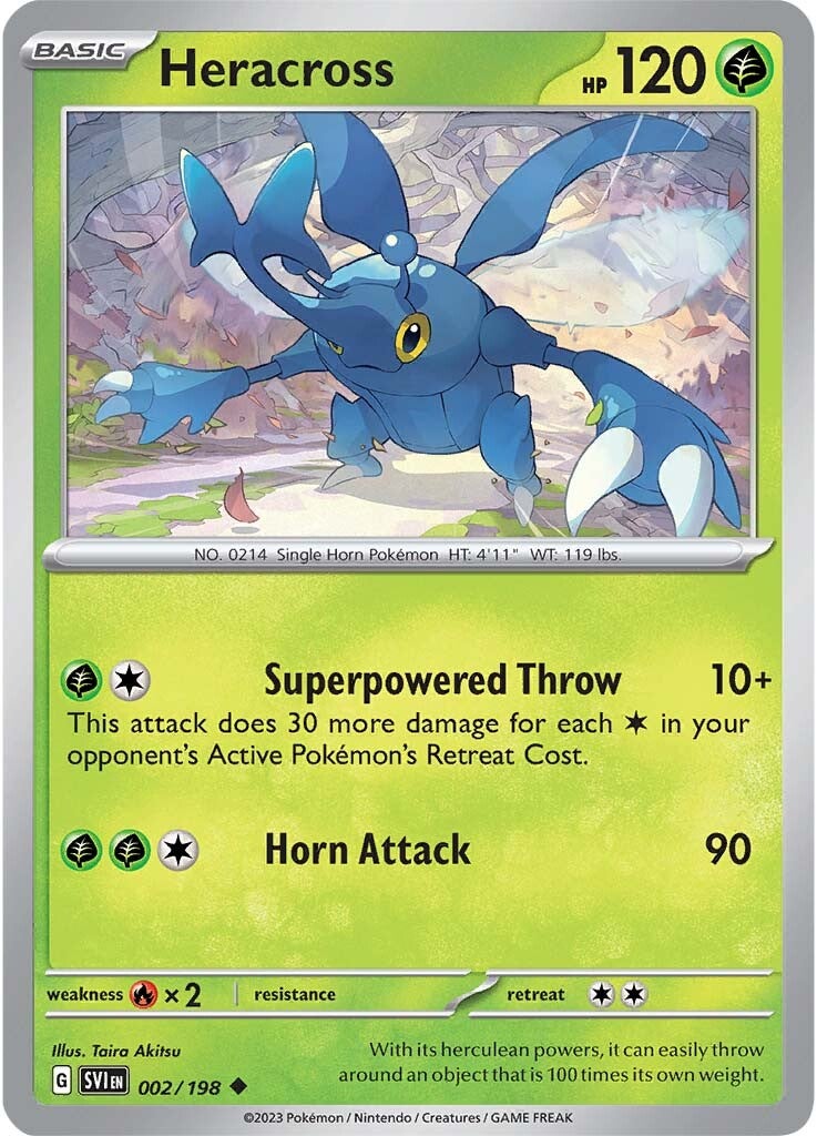 Heracross (002/198) [Scarlet & Violet: Base Set] | Galactic Gamez