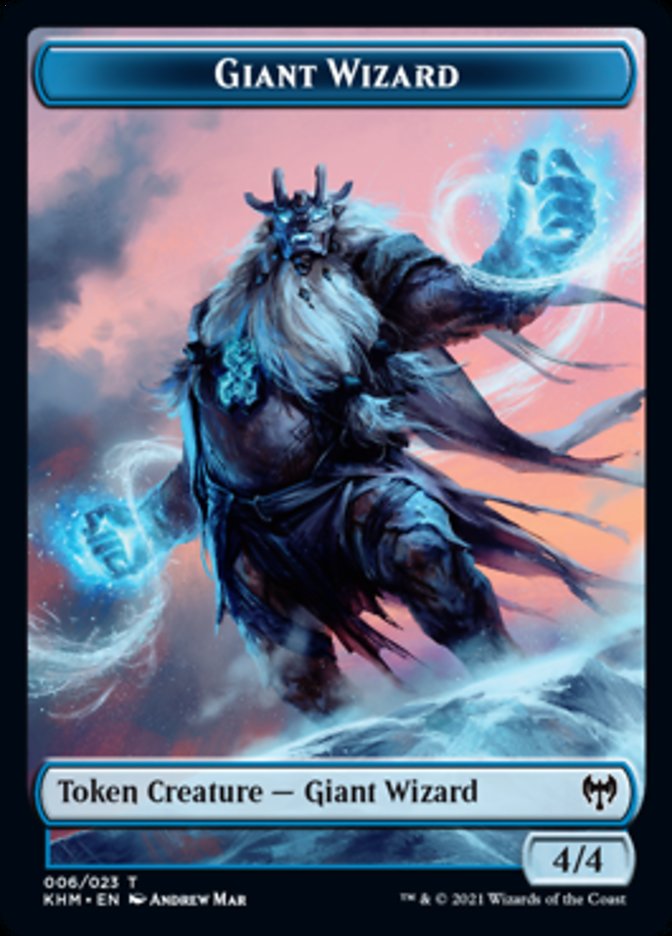 Giant Wizard Token [Kaldheim Tokens] | Galactic Gamez
