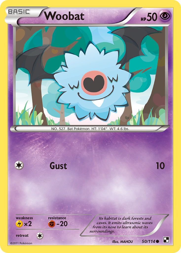 Woobat (50/114) [Black & White: Base Set] | Galactic Gamez