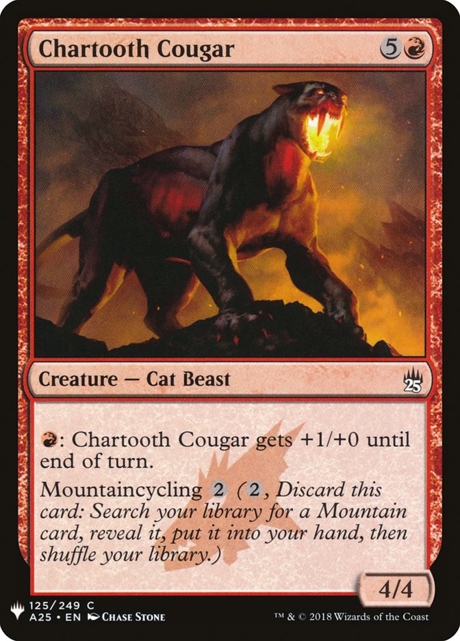 Chartooth Cougar [Mystery Booster] | Galactic Gamez
