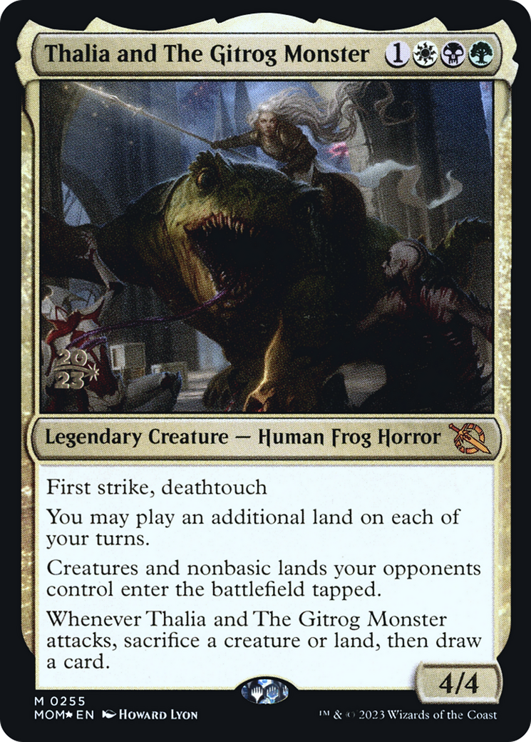 Thalia and The Gitrog Monster [March of the Machine Prerelease Promos] | Galactic Gamez