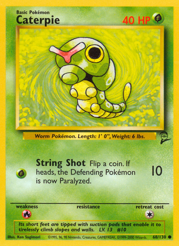 Caterpie (68/130) [Base Set 2] | Galactic Gamez