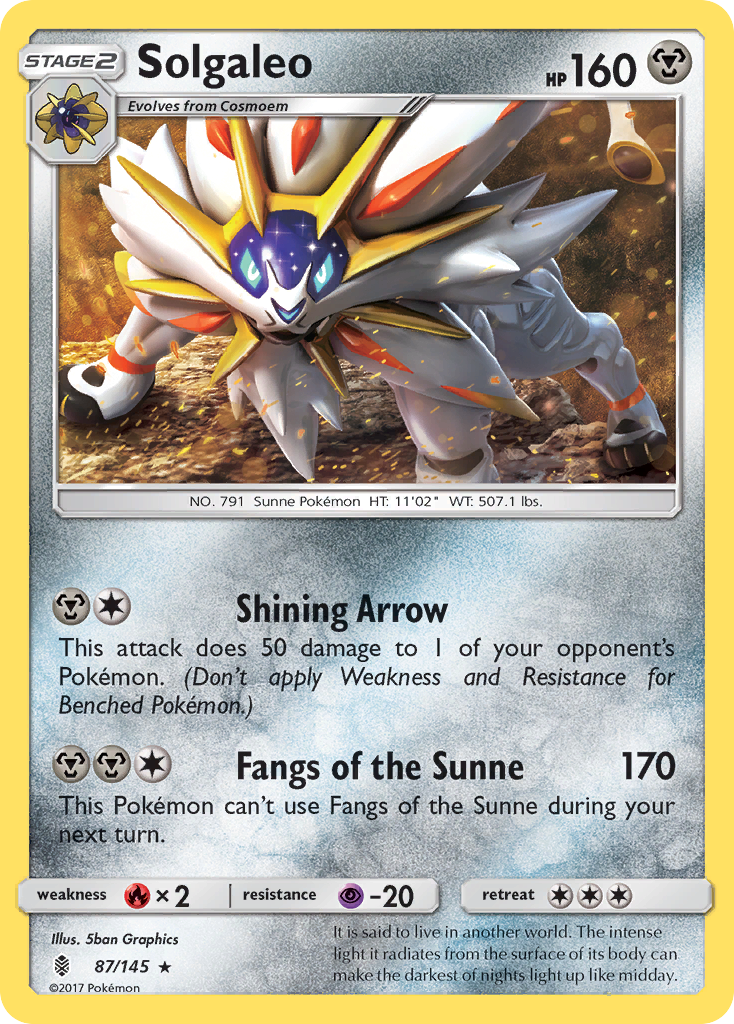 Solgaleo (87/145) [Sun & Moon: Guardians Rising] | Galactic Gamez