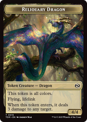 Reliquary Dragon // Dragon (0011) Double-Sided Token [Tarkir: Dragonstorm Tokens] | Galactic Gamez