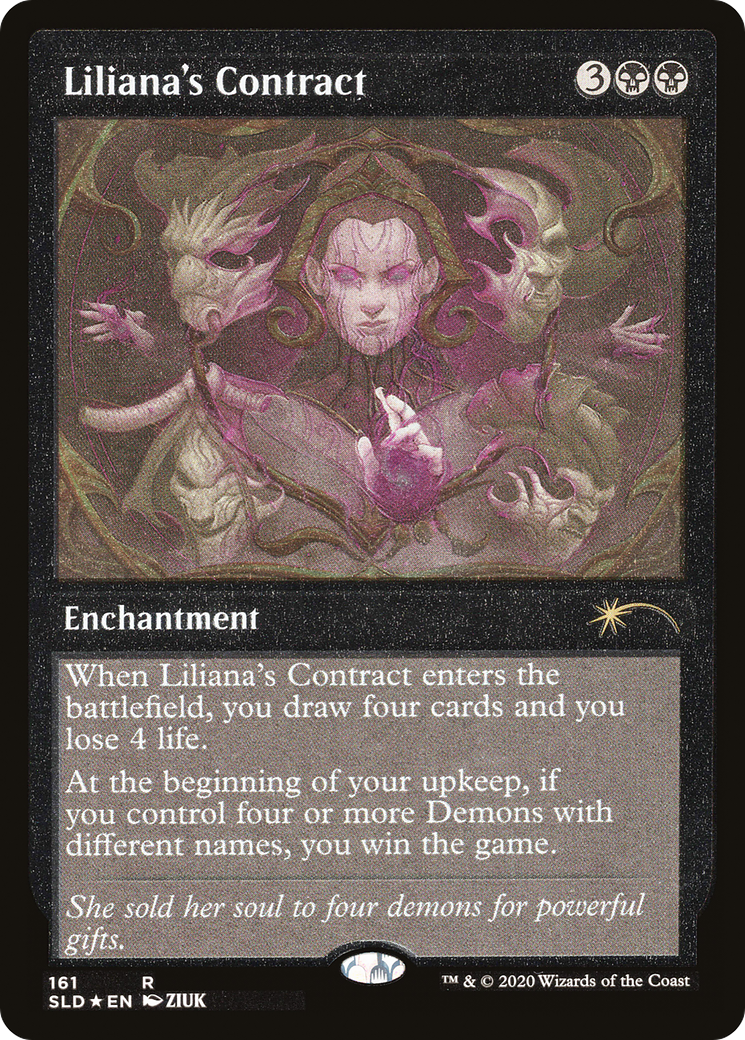 Liliana's Contract (Foil Etched) [Secret Lair Drop Series] | Galactic Gamez