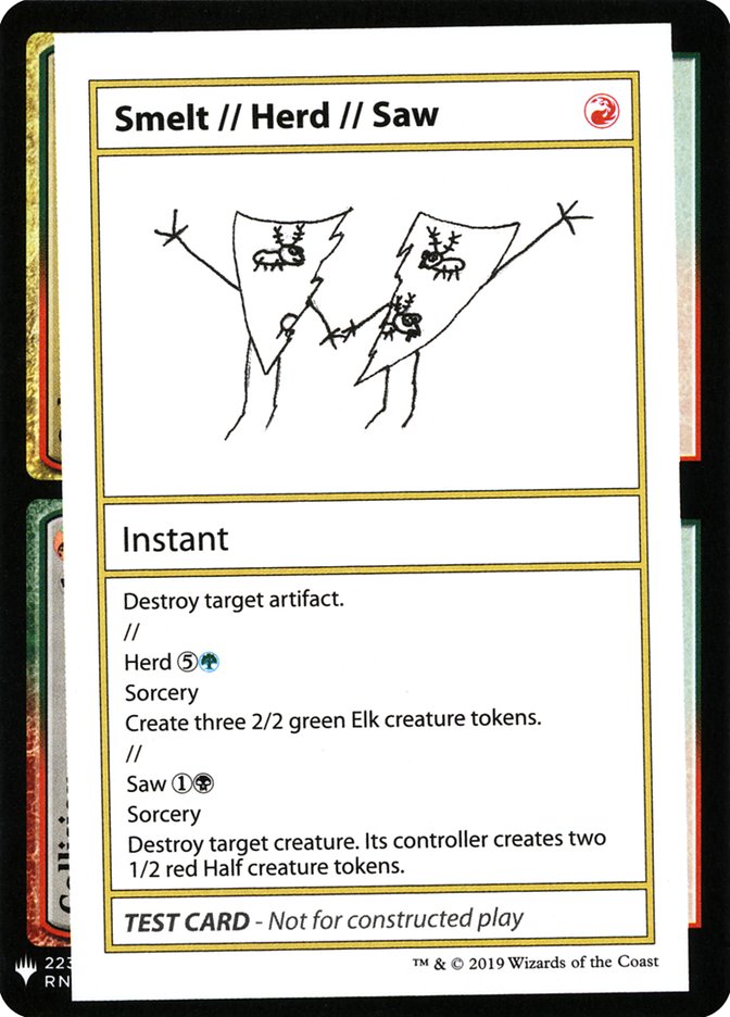 Smelt // Herd // Saw [Mystery Booster Playtest Cards] | Galactic Gamez