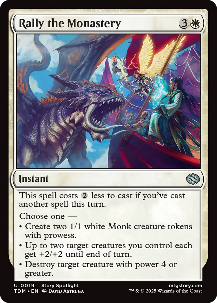 Rally the Monastery [Tarkir: Dragonstorm] | Galactic Gamez