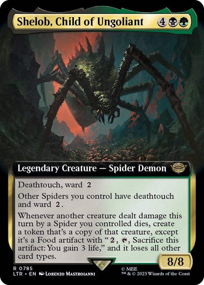 Shelob, Child of Ungoliant (Extended Art) (Surge Foil) [The Lord of the Rings: Tales of Middle-Earth] | Galactic Gamez