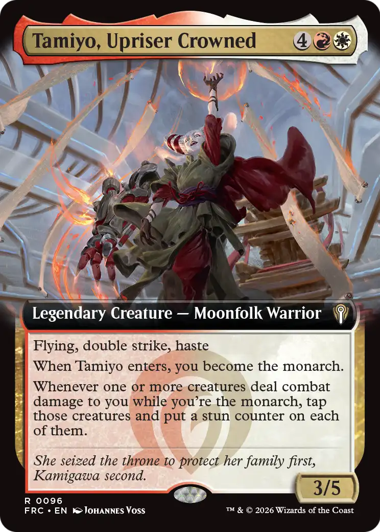 Tamiyo, Upriser Crowned (Extended Art) [Reality Fracture Commander] | Galactic Gamez