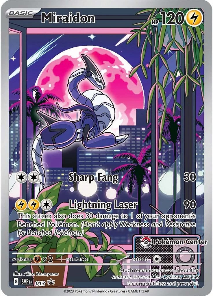 Miraidon (013) (Pokemon Center Exclusive) [Scarlet & Violet: Black Star Promos] | Galactic Gamez