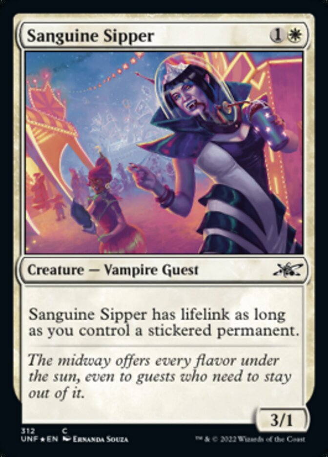 Sanguine Sipper (Galaxy Foil) [Unfinity] | Galactic Gamez