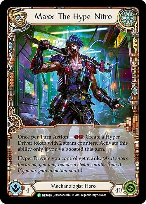 Maxx 'The Hype' Nitro [HER090] (Promo)  Cold Foil | Galactic Gamez