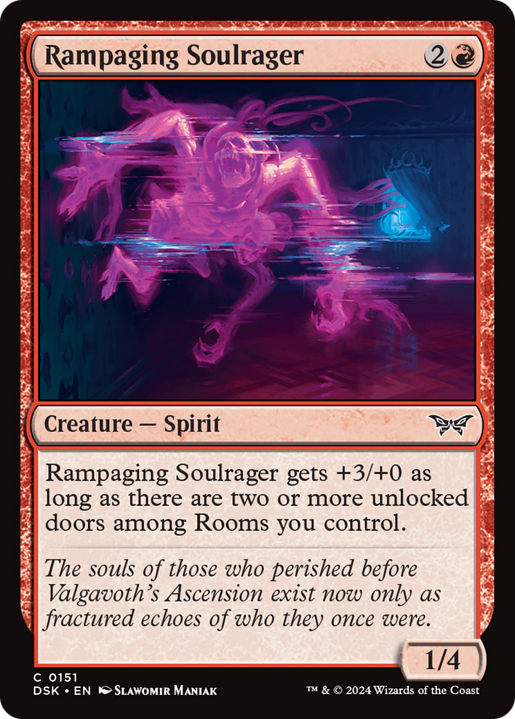Rampaging Soulrager [Duskmourn: House of Horror] | Galactic Gamez