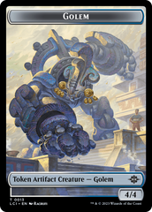 Treasure (0018) // Golem Double-Sided Token [The Lost Caverns of Ixalan Tokens] | Galactic Gamez